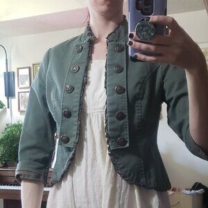 Nishe Army green military jacket